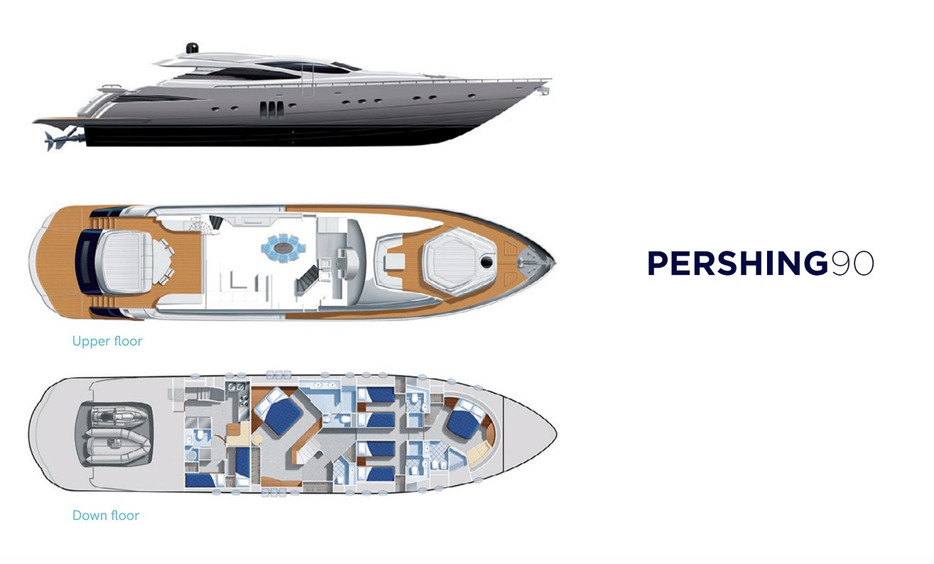 PERSHING 90 D